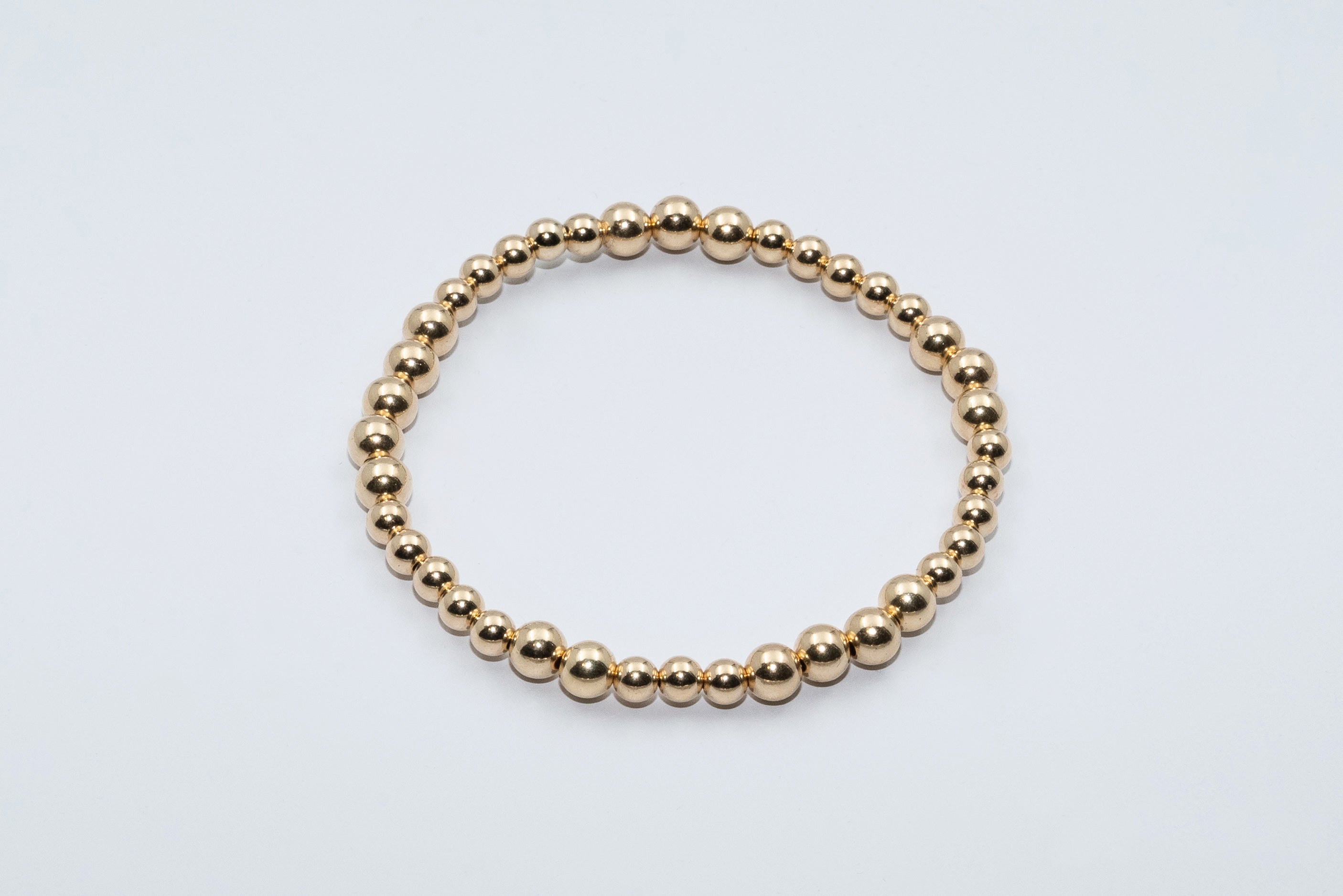 5mm/6mm Mixed Bead 14k Gold Filled Bracelet