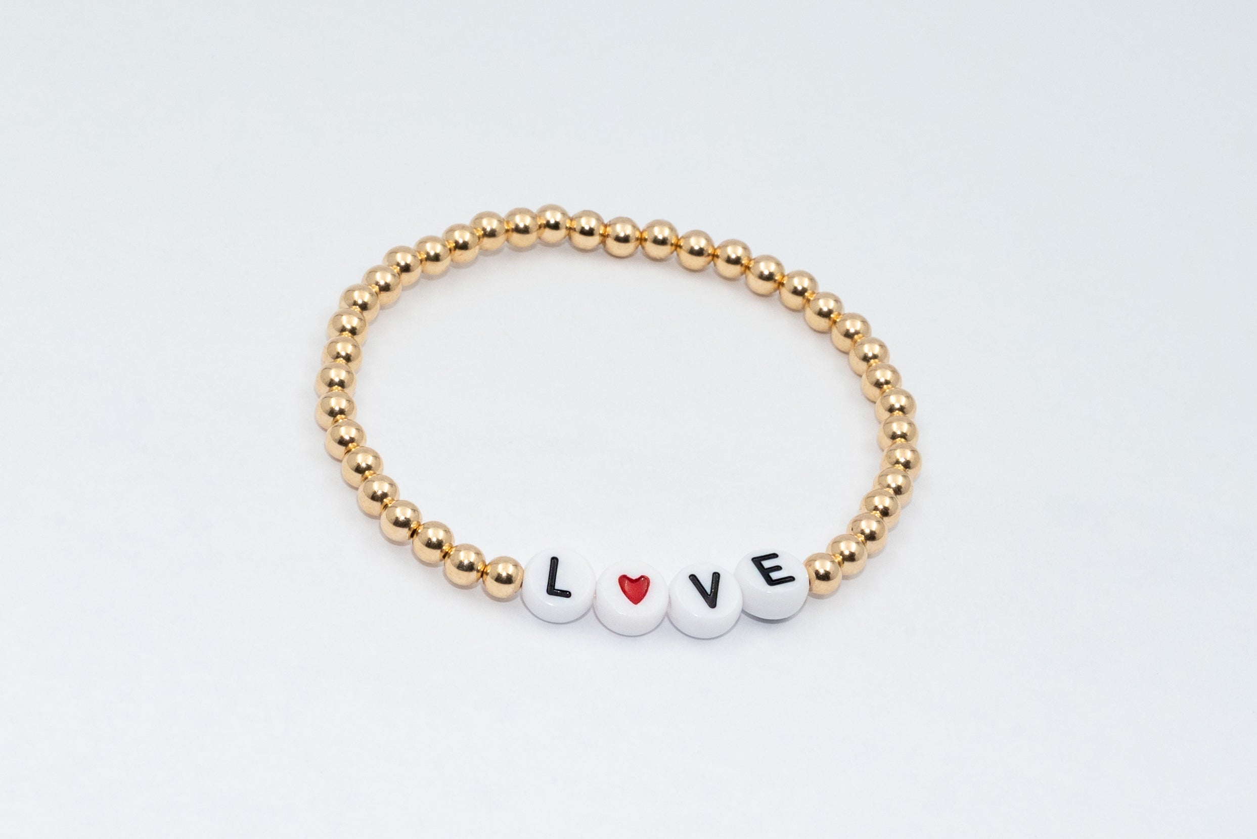 14k Gold Filled Love Bracelet (4mm)