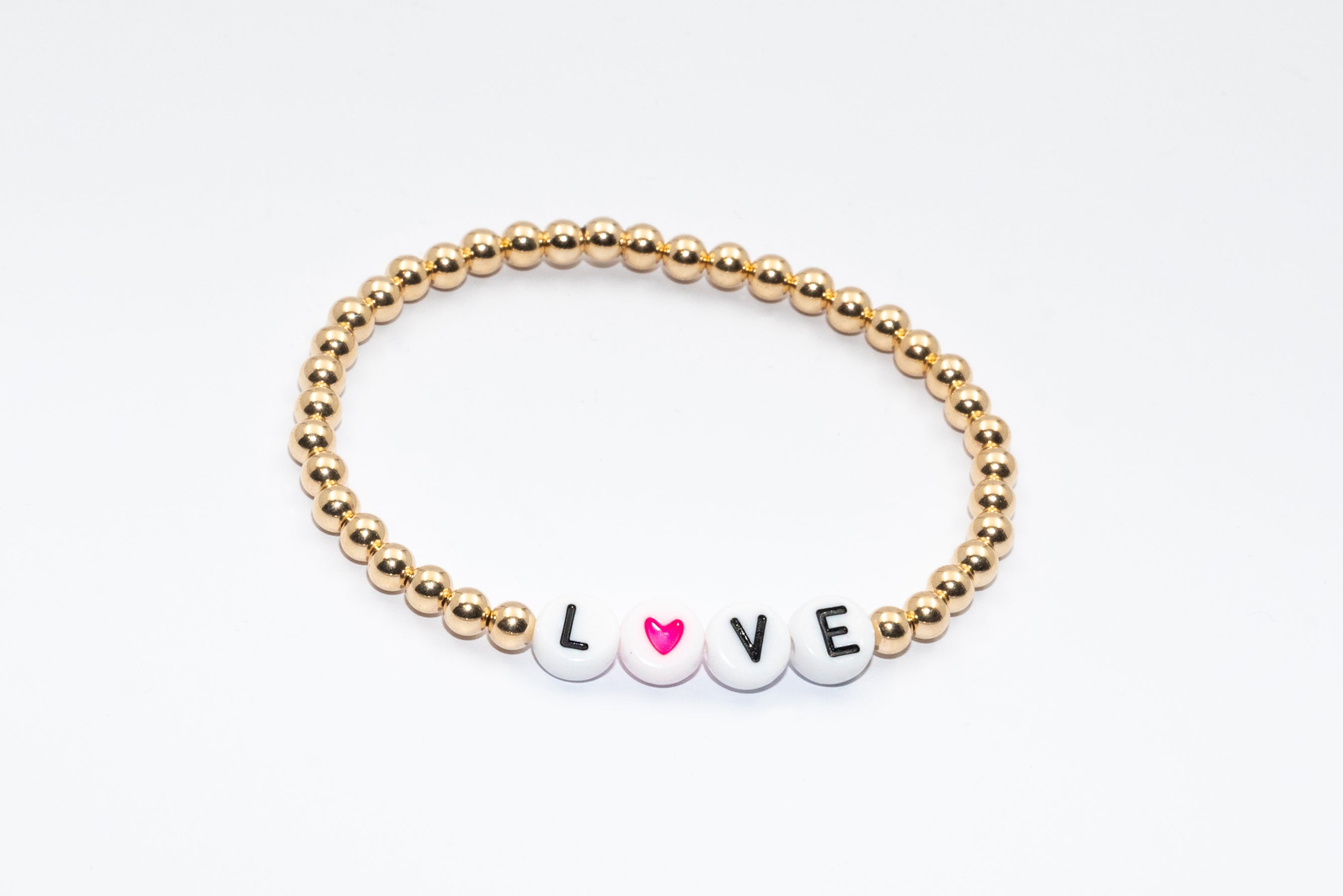 14k Gold Filled Love Bracelet (4mm)