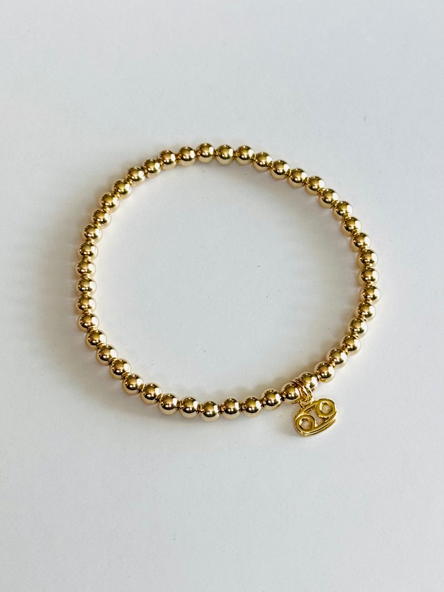 14k Gold Filled Bracelet with Mini Zodiac Sign Charm
