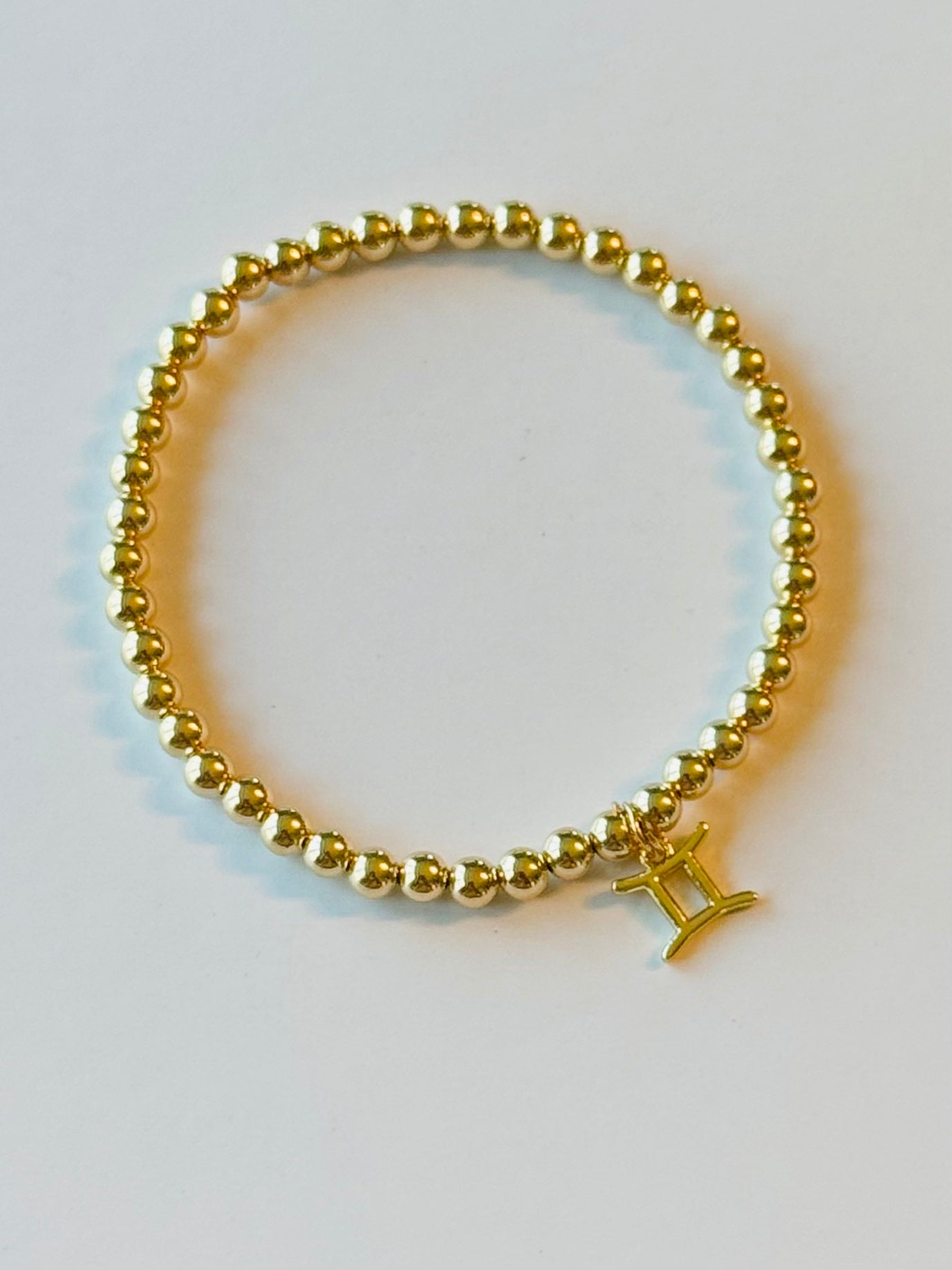 14k Gold Filled Bracelet with Mini Zodiac Sign Charm