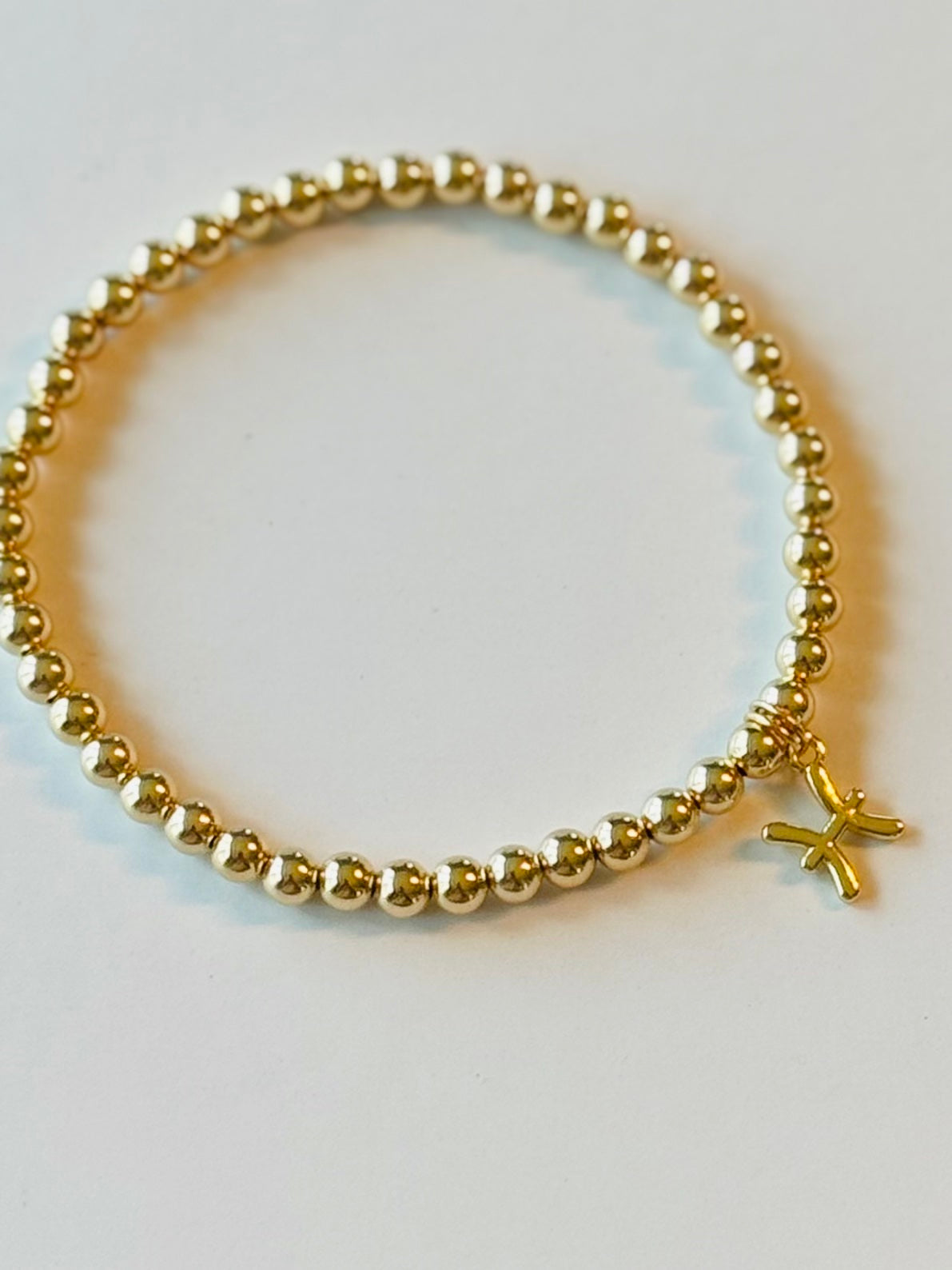 14k Gold Filled Bracelet with Mini Zodiac Sign Charm