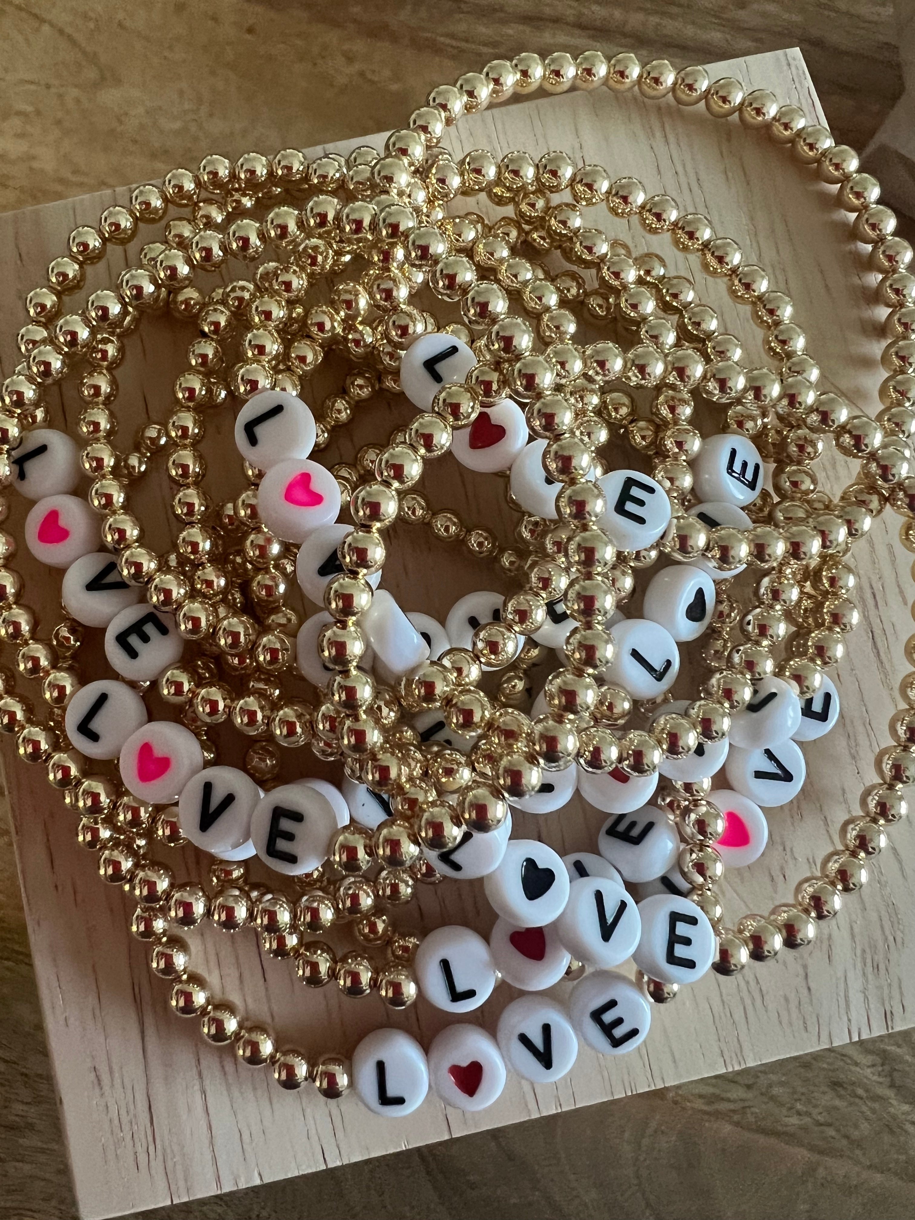 14k Gold Filled Love Bracelet (4mm)