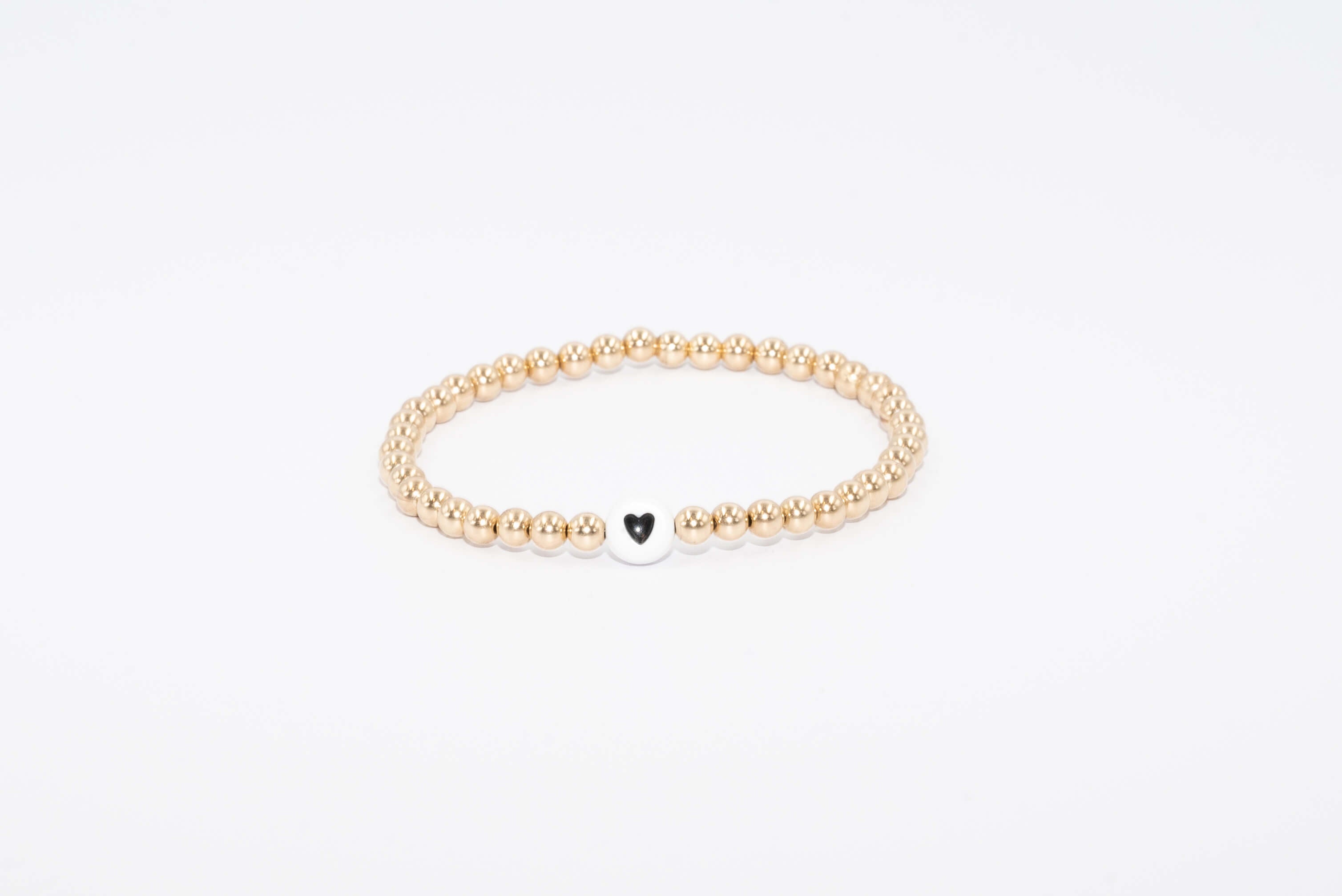 Heart 14k Gold Filled Bracelet (4mm)