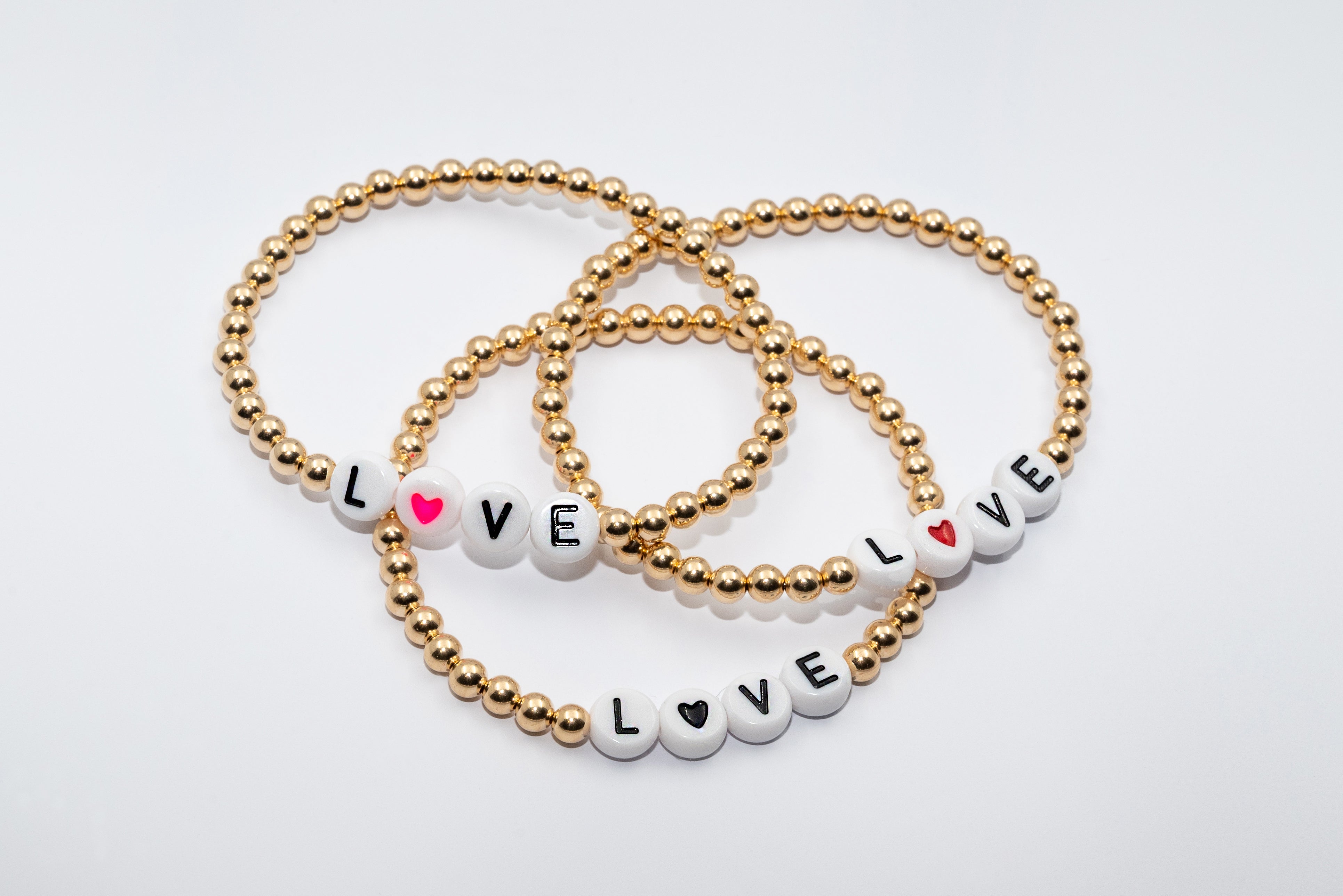 14k Gold Filled Love Bracelet (4mm)